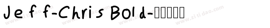Jeff-Chris Bold字体转换